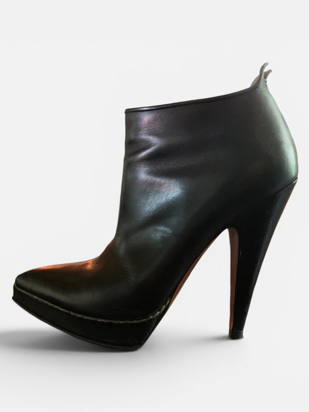 Alaia high platform bootie, Black, Size 39